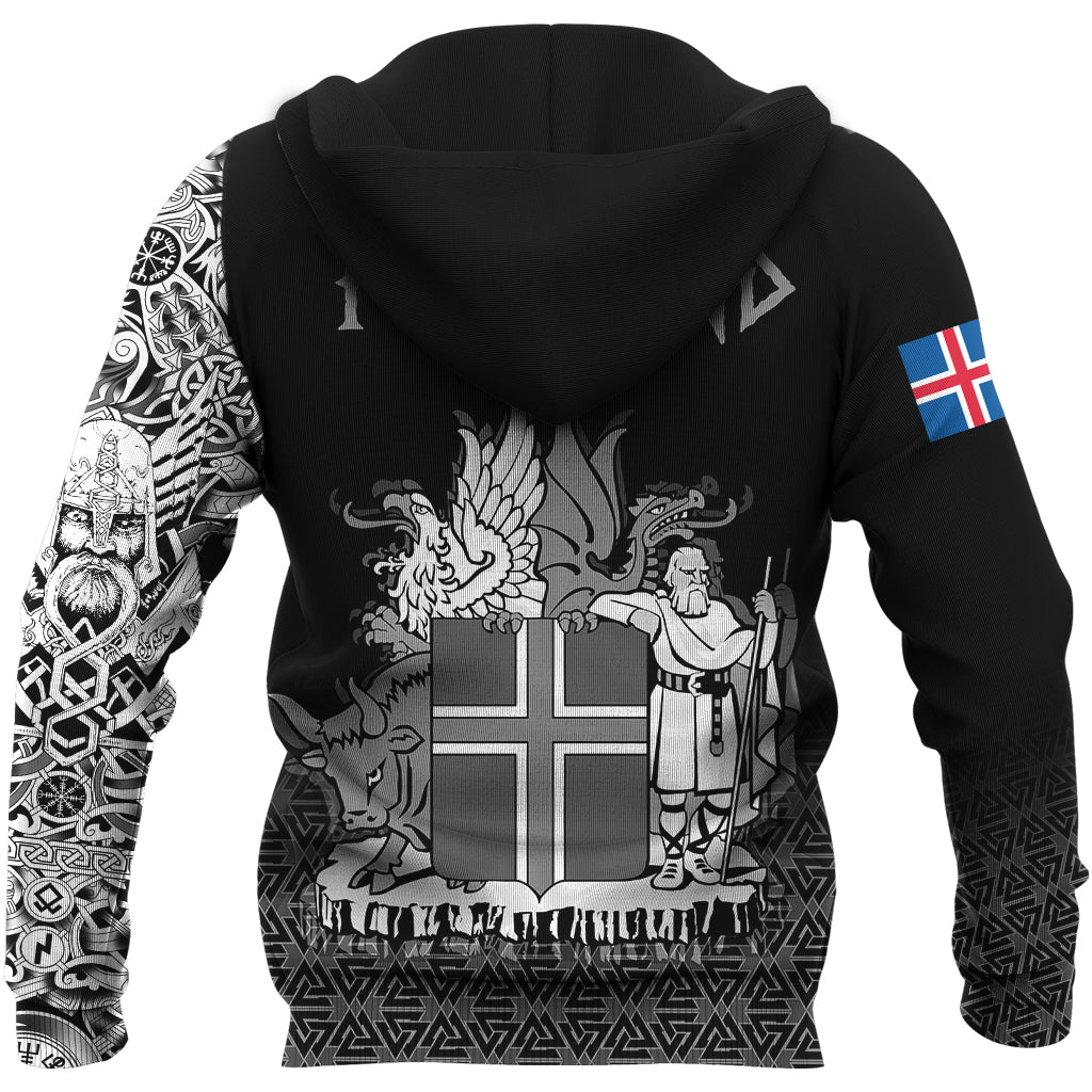 Viking Hoodie Iceland Coat Of Arms RLT12 - Wonder Print Shop