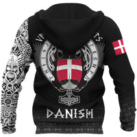 Viking Hoodie Danish Drakkar RLT12 - Wonder Print Shop