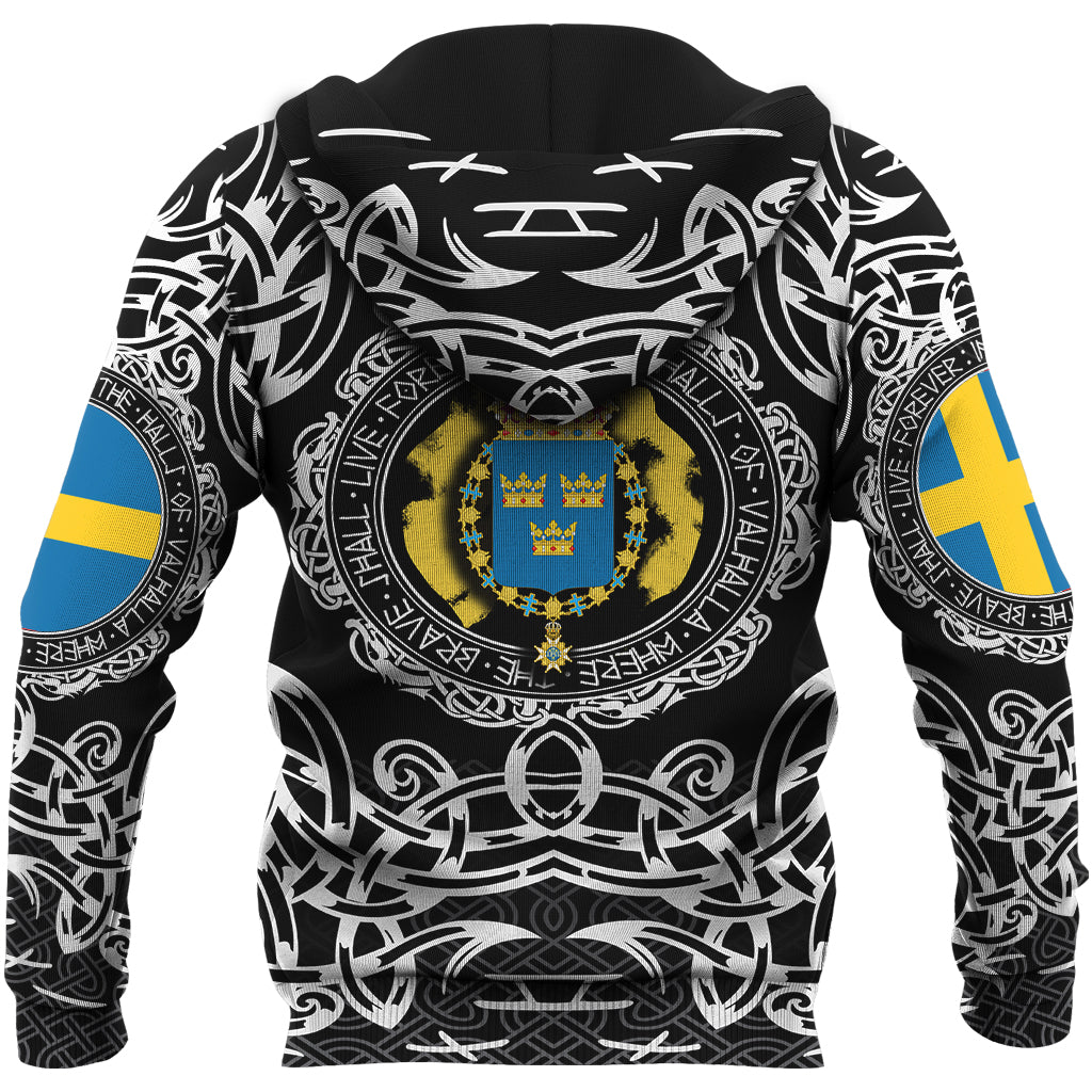 Viking Hoodie Sweden Viking Pattern RLT12 - Wonder Print Shop