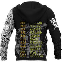 Viking Zip Hoodie - The Viking World Tour RLT12 - Wonder Print Shop
