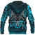 Viking Hoodie Othala and Raven Blue RLT12 - Wonder Print Shop