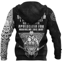 Viking Zip Hoodie See You In Valhalla RLT12 - Wonder Print Shop