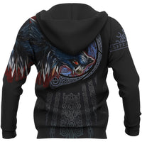 Viking Zip Hoodie - Viking Fenrir Wolf 3D RLT12 - Wonder Print Shop