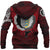 Viking Hoodie Denmark Raven Of Odin and Symbol Viking On Blood Background RLT12 - Wonder Print Shop