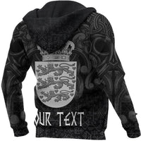 Custom Viking Hoodie Denmark Odin And Drakkar RLT12 - Wonder Print Shop