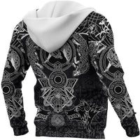 Viking Zip Hoodie - Fenrir and Skoll and Hati RLT12 - Wonder Print Shop