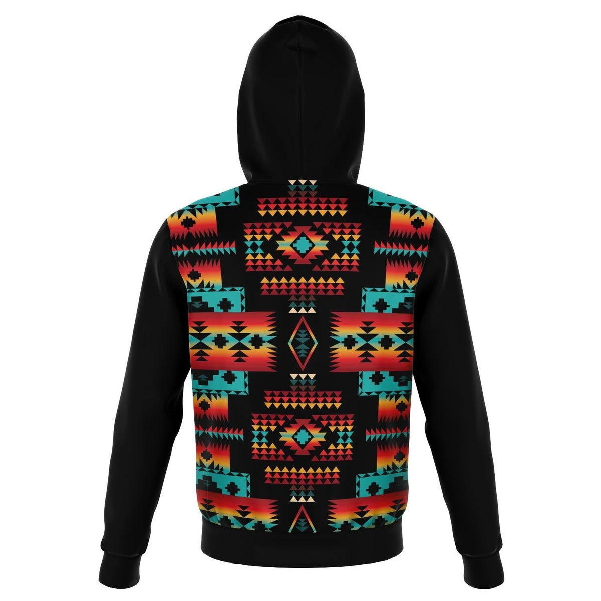 Black Native Tribes Pattern Native American All Over Hoodie LT10 - Wonder Print Shop