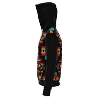 Black Native Tribes Pattern Native American All Over Hoodie LT10 - Wonder Print Shop