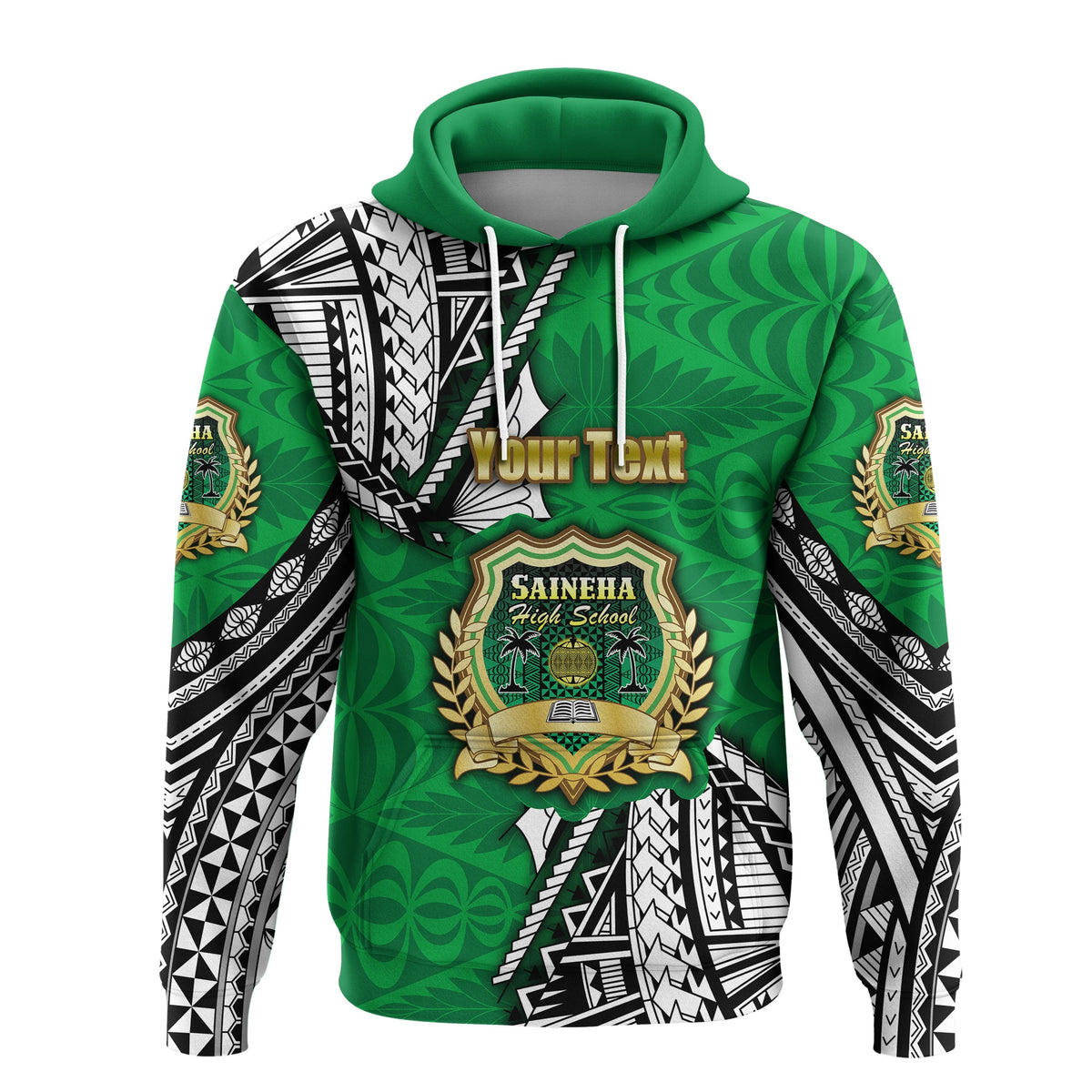 Custom Saineha Tonga Hoodie Polynesian Style Class of LT16 - Wonder Print Shop