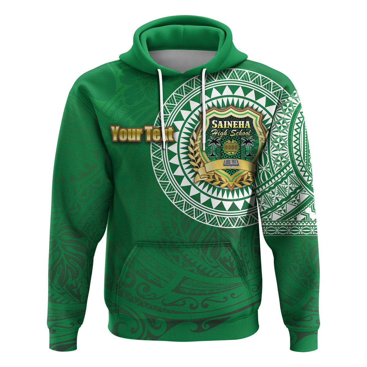 Custom Saineha Tonga Hoodie Tattoo Style Class of LT16 - Wonder Print Shop