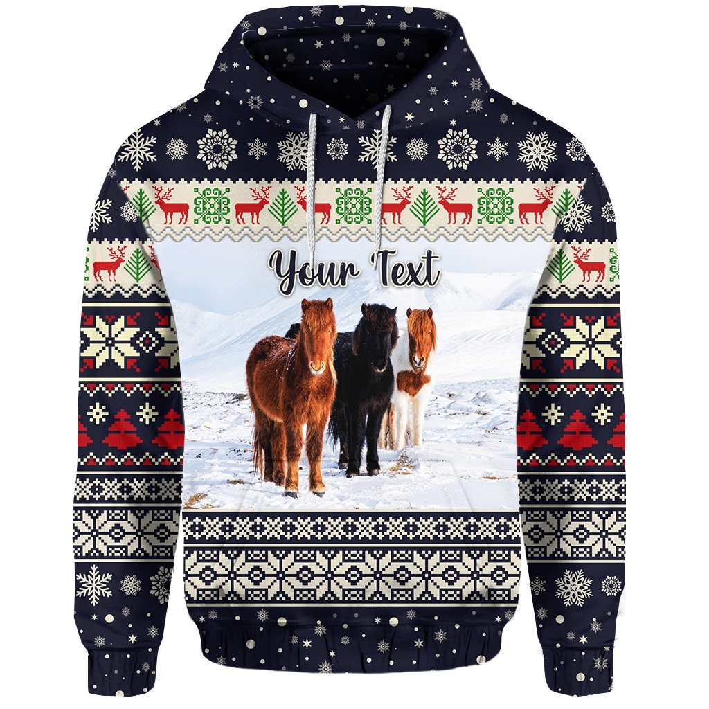 custom-personalised-icelandic-horse-christmas-hoodie-navy