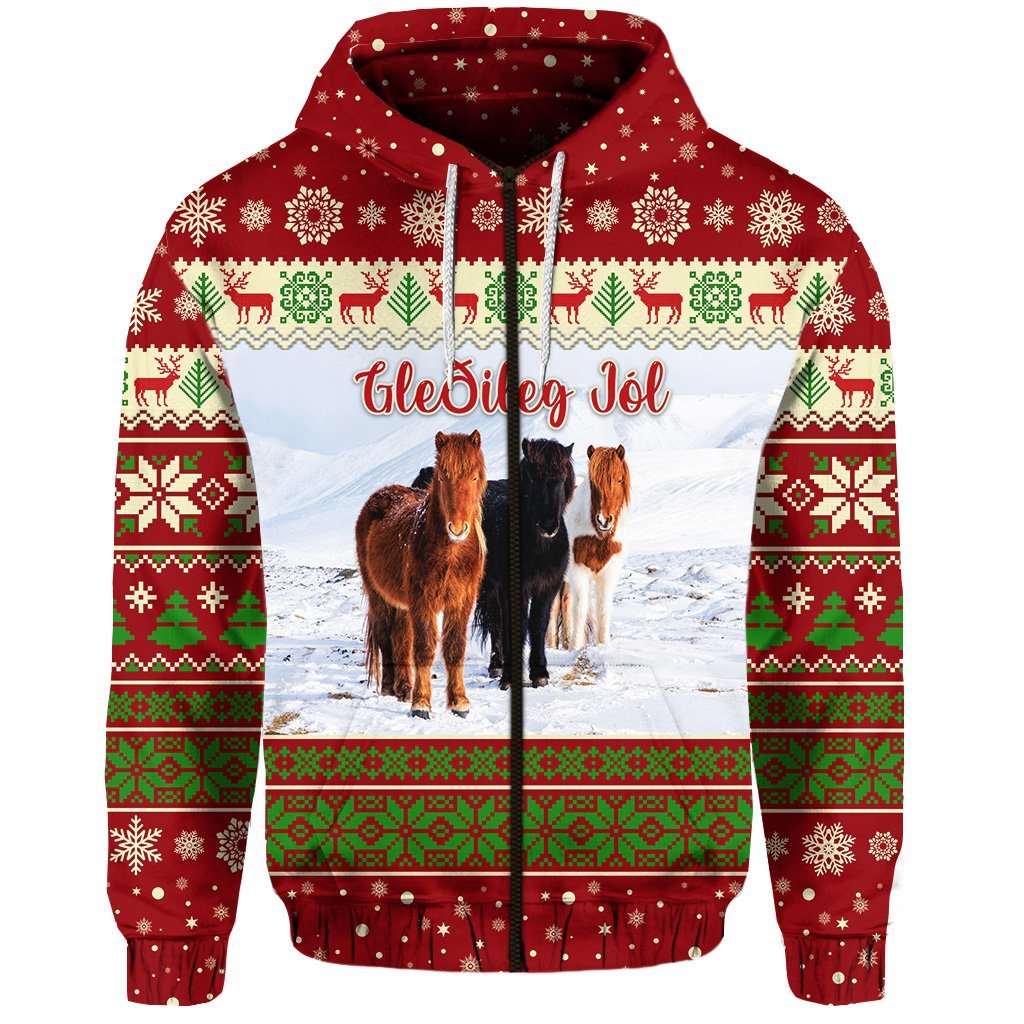 icelandic-horse-christmas-zip-hoodie-red