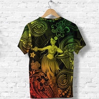 Hawaii Hula Girl Polynesian T Shirt Unique Style Reggae LT8 - Wonder Print Shop