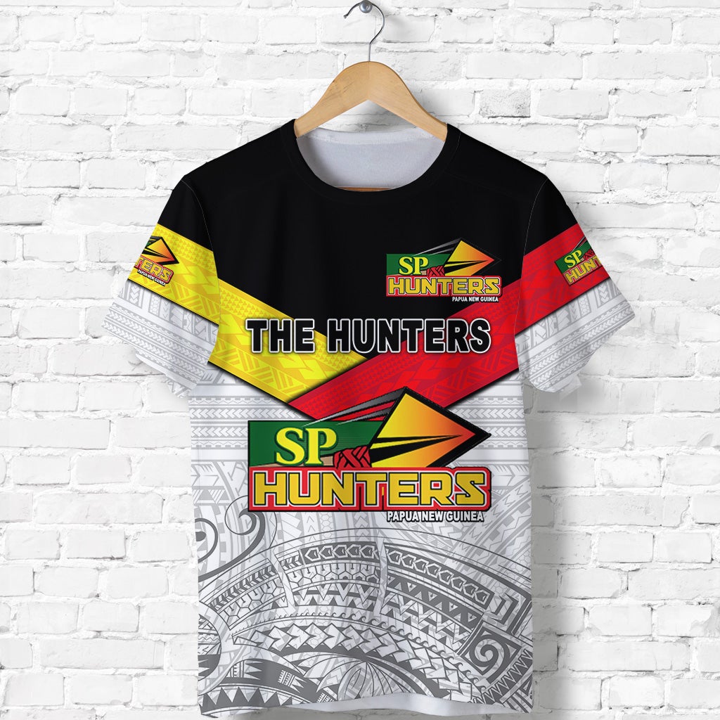 Papua New Guinea SP Hunters T Shirt Rugby Original Style White LT8 - Wonder Print Shop