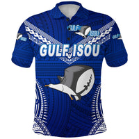 Papua New Guinea PRK Gulf Isou Polo Shirt Rugby Original Style Blue LT8 - Wonder Print Shop