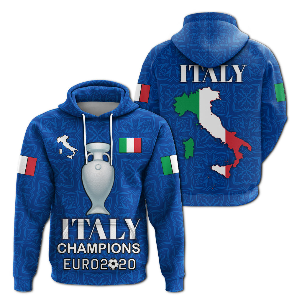 Italy Champion Hoodie Blue LT4 - Wonder Print Shop