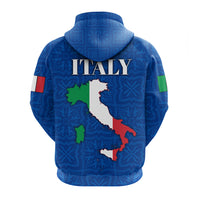 Italy Champion Zip Hoodie Blue LT4 - Wonder Print Shop