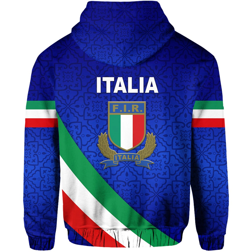 Italy Rugby Hoodie Italia Vibes Simple Style LT8 - Wonder Print Shop