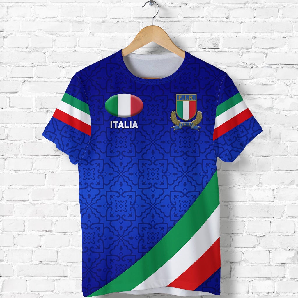 Italy Rugby T Shirt Italia Vibes Simple Style LT8 - Wonder Print Shop
