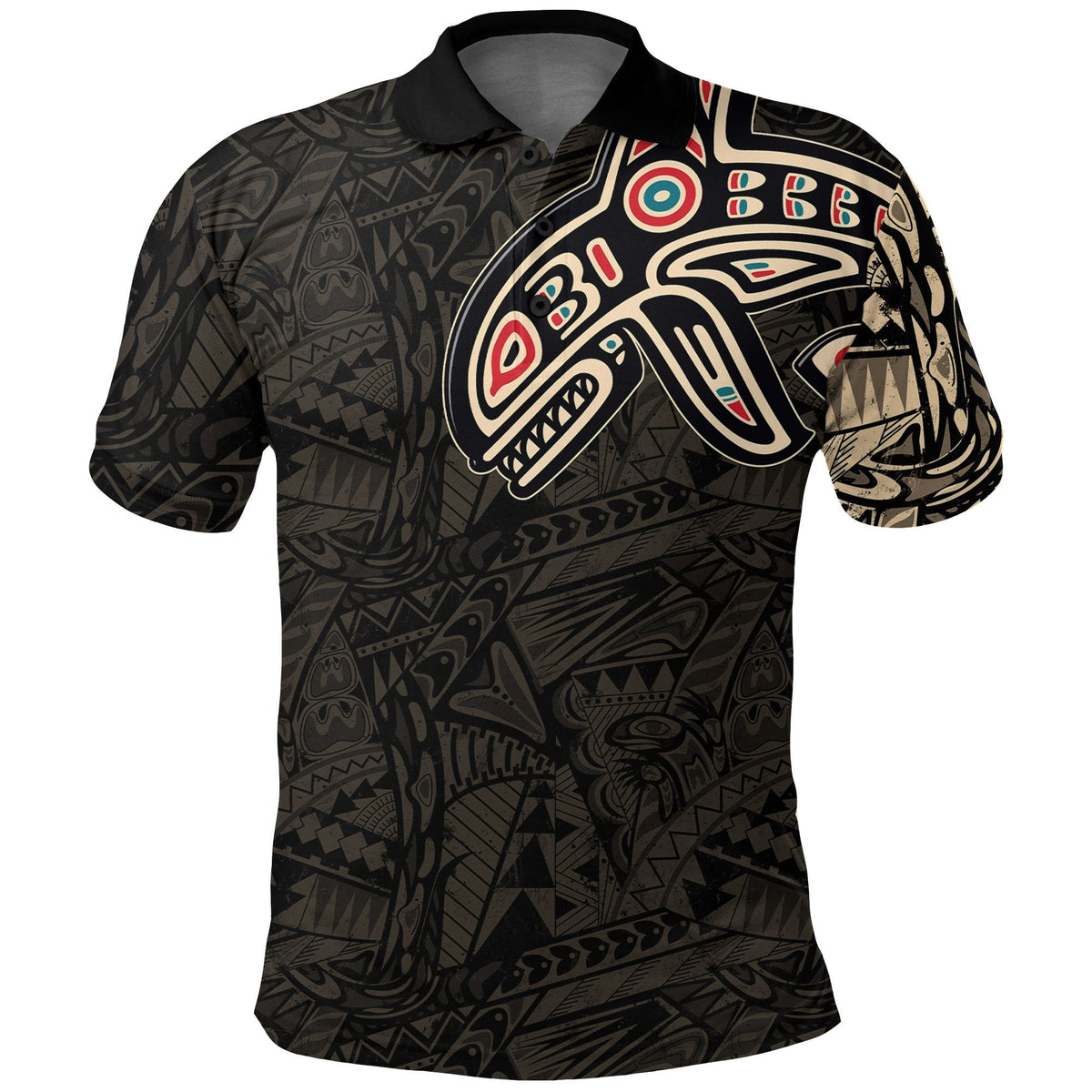 Canada Haida Killer Whale Polo Shirt - Wonder Print Shop
