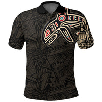Canada Haida Killer Whale Polo Shirt - Wonder Print Shop