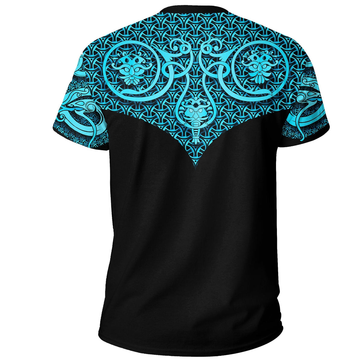 Viking T Shirt, Best Viking Tattoo Blue RLT12 - Wonder Print Shop
