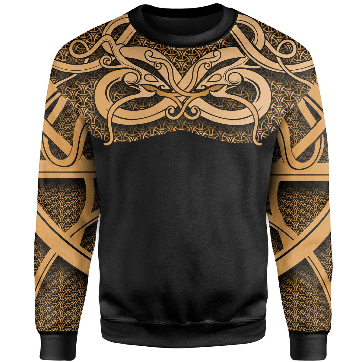 Viking Sweatshirt - Best Viking Tattoo Gold RLT12 - Wonder Print Shop
