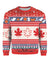 Christmas Canada Maple Leaf Ugly Christmas Sweater - Wonder Print Shop