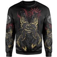 Viking Sweatshirt The Wolves Skoll and Hati RLT12 - Wonder Print Shop
