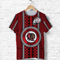 Custom Hawaii Kahuku School T Shirt Red Raiders Simple Style LT8 - Wonder Print Shop