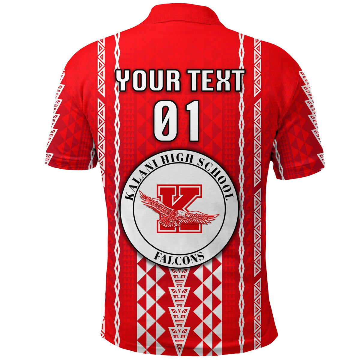 Custom Hawaii Kalani High School Polo Shirt Falcons Simple Style LT8 - Wonder Print Shop