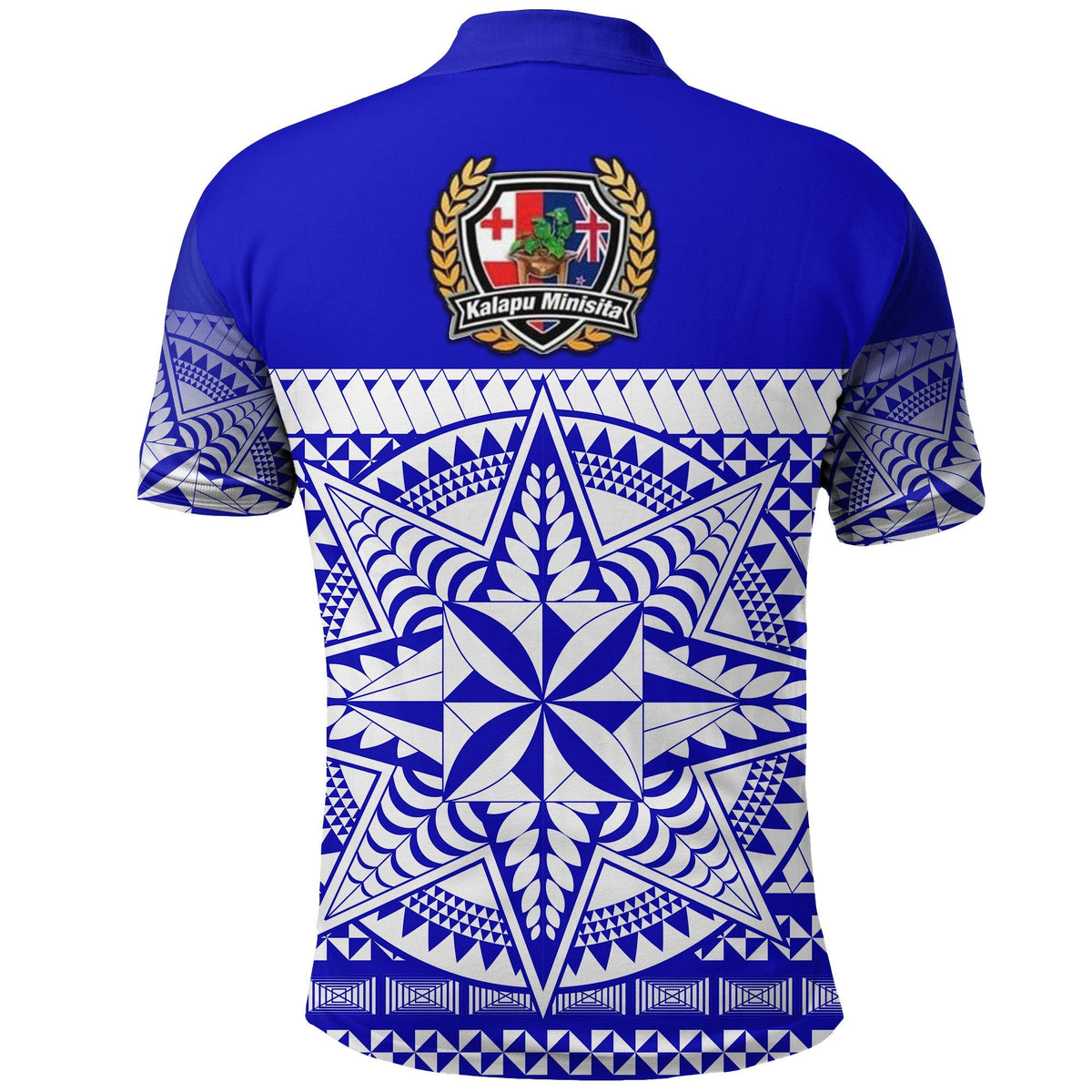 Tonga Kalapu Minisita Polo Shirt Special Version Blue LT8 - Wonder Print Shop