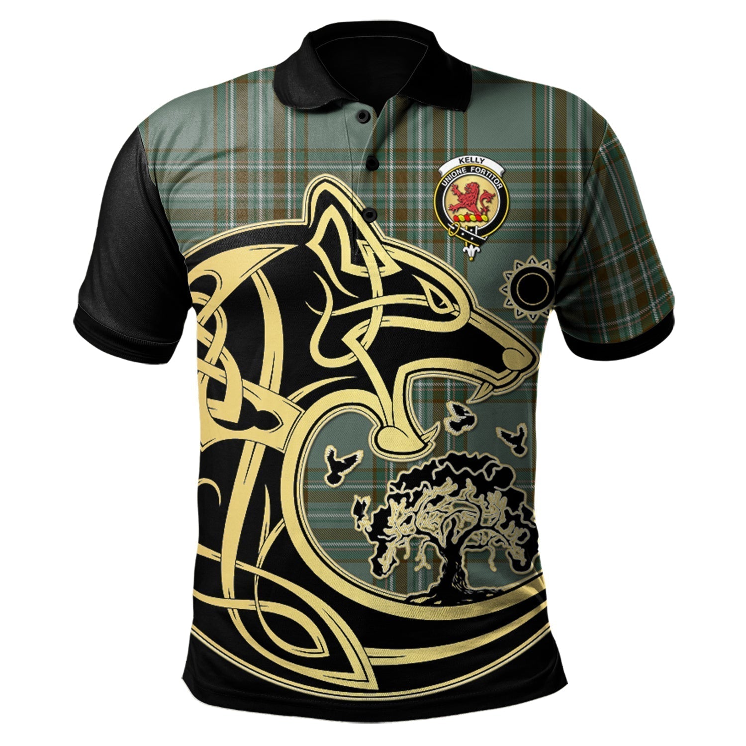 scottish-kelly-dress-clan-crest-tartan-celtic-wolf-style-polo-shirt