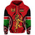 Kenya Lion Zip Hoodie Maasai Shield - Wonder Print Shop