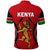 Kenya Lion Polo Shirt Maasai Shield - Wonder Print Shop