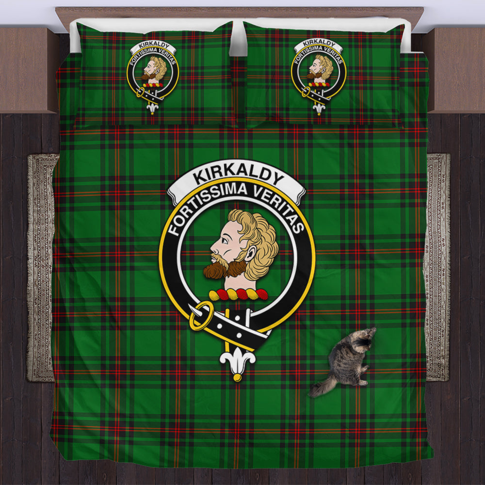 scottish-kirkcaldy-clan-crest-tartan-bedding-set