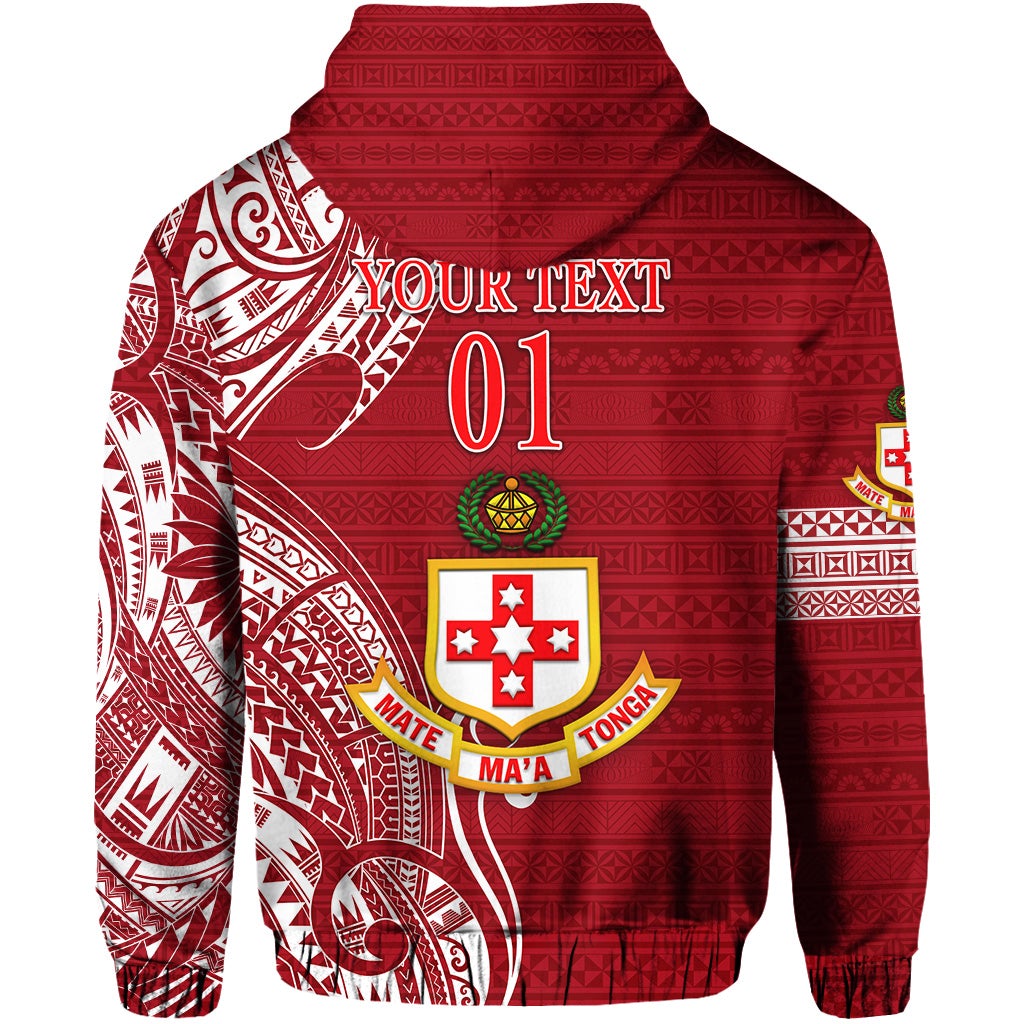 Custom Kolisi Tonga Mate Maa Tonga Zip Hoodie Simple, Custom Text And Number LT8 - Wonder Print Shop