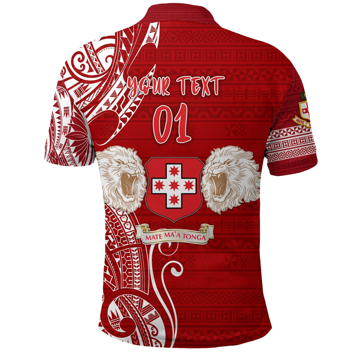 Custom Kolisi Tonga Mate Maa Tonga Polo Shirt Laione Ashburton Old Boys, Custom Text And Number LT8 - Wonder Print Shop
