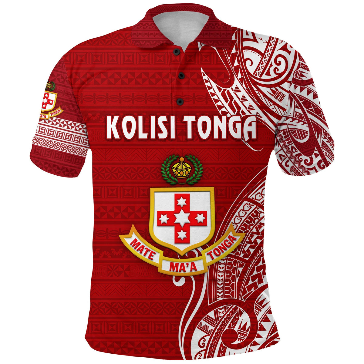 Kolisi Tonga Mate Maa Tonga Polo Shirt Original LT8 - Wonder Print Shop