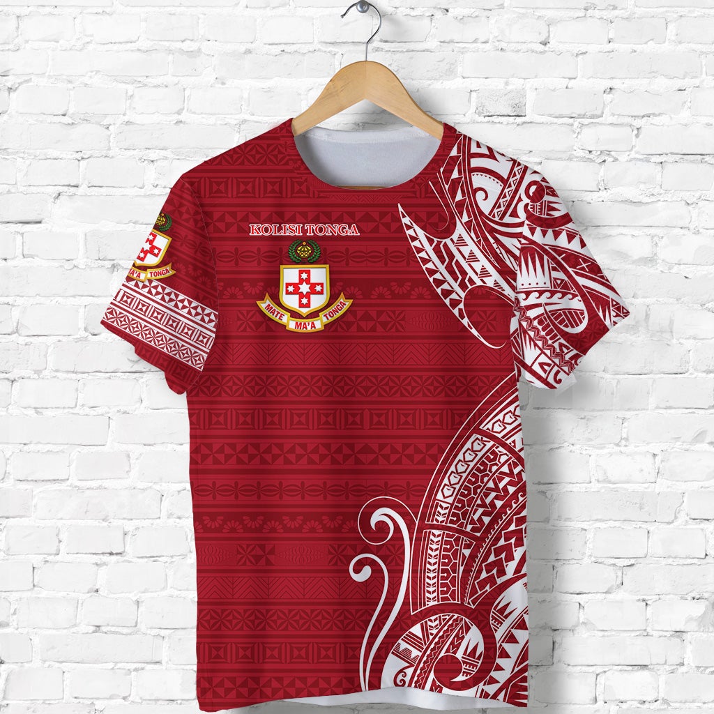 Custom Kolisi Tonga Mate MaA Tonga T Shirt Simple, Custom Text And Number LT8 - Wonder Print Shop