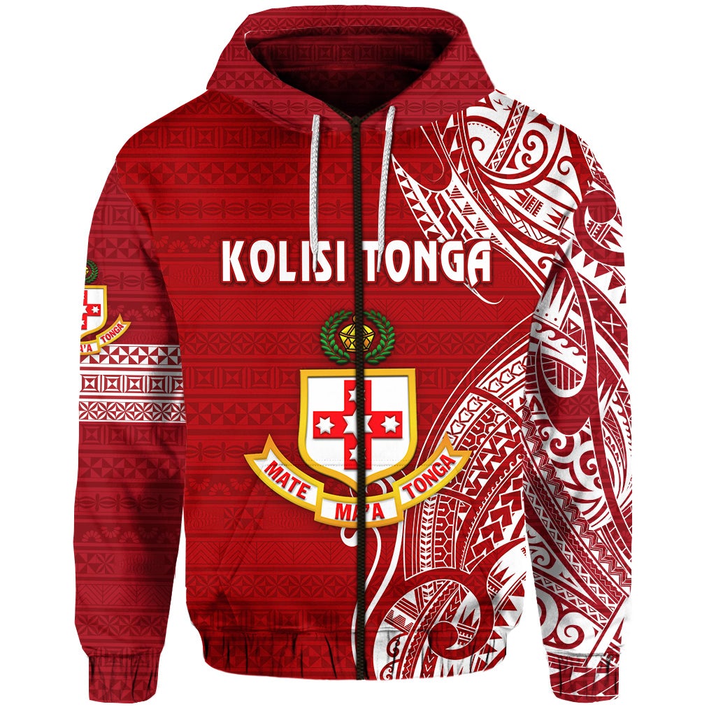Custom Kolisi Tonga Mate Maa Tonga Zip Hoodie Original, Custom Text And Number LT8 - Wonder Print Shop