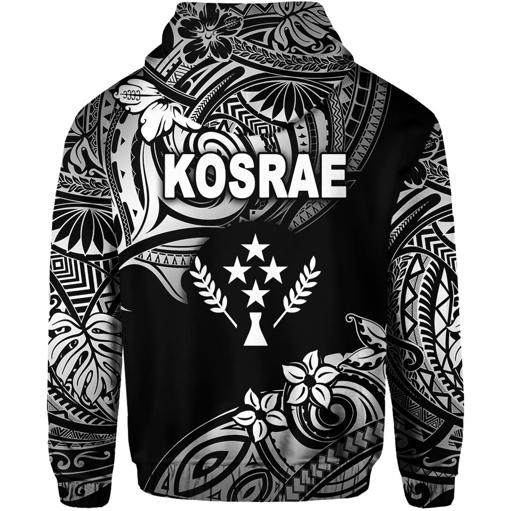 FSM Kosrae Hoodie Unique Vibes Black LT8 - Wonder Print Shop