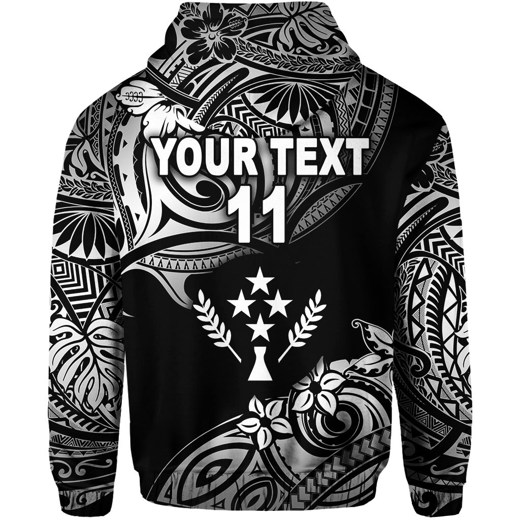 Custom FSM Kosrae Zip Hoodie Unique Vibes Black LT8 - Wonder Print Shop