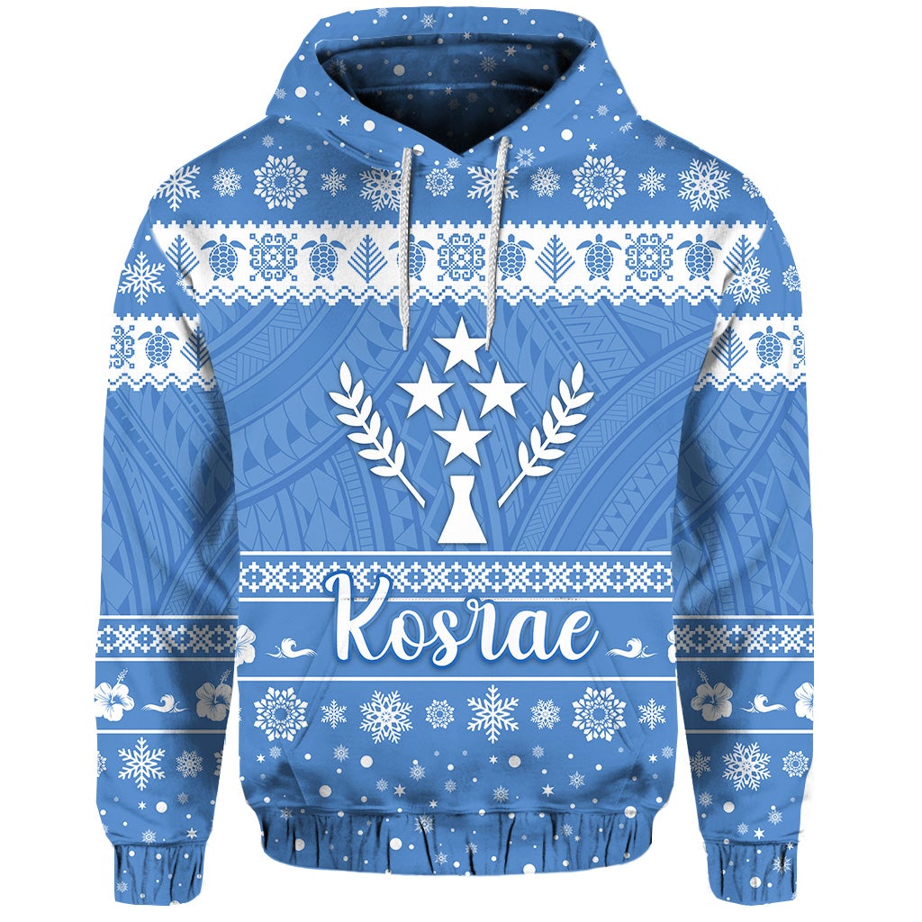 Custom Christmas FSM Kosrae Hoodie Simple Style LT8 - Wonder Print Shop