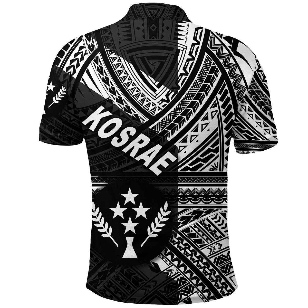 FSM Kosrae Polo Shirt Original Style Black LT8 - Wonder Print Shop