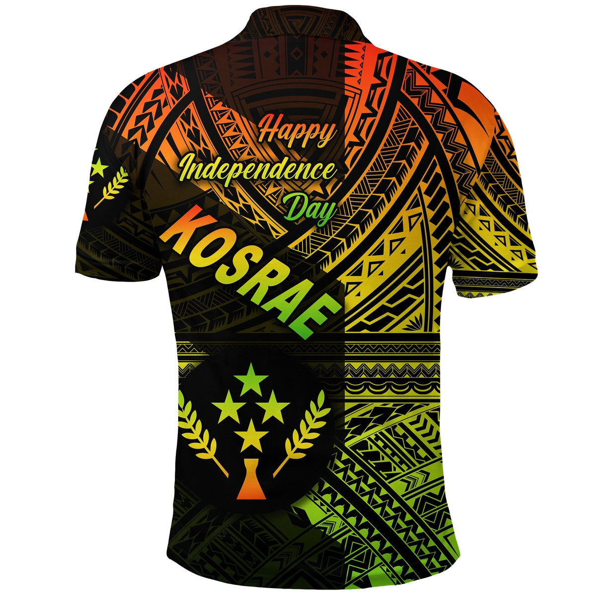 FSM Kosrae Polo Shirt Happy Independence Day Original Vibes Reggae LT8 - Wonder Print Shop