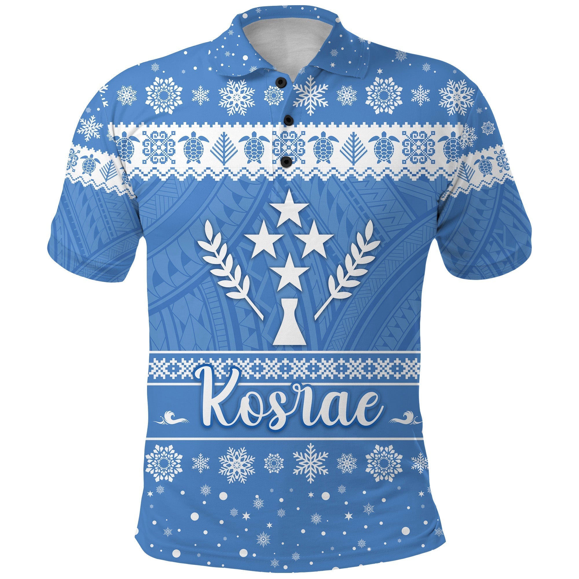 Custom FSM Kosrae Polo Shirt Christmas Simple Style LT8 - Wonder Print Shop