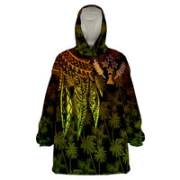 Kosrae Polynesian Reggae Wings Wearable Blanket Hoodie - Wonder Print Shop