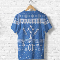 Custom FSM Kosrae Christmas T Shirt Simple Style LT8 - Wonder Print Shop