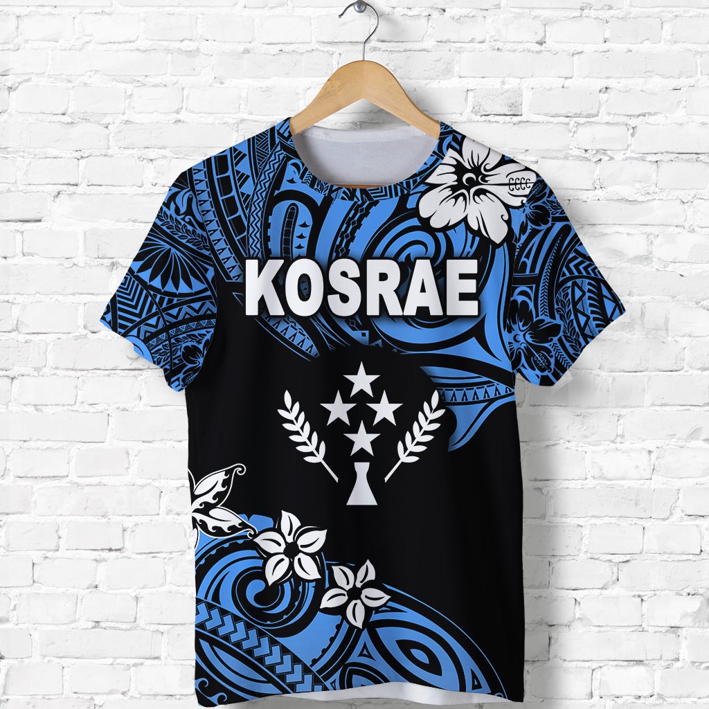 Custom FSM Kosrae T Shirt Unique Vibes Blue LT8 - Wonder Print Shop
